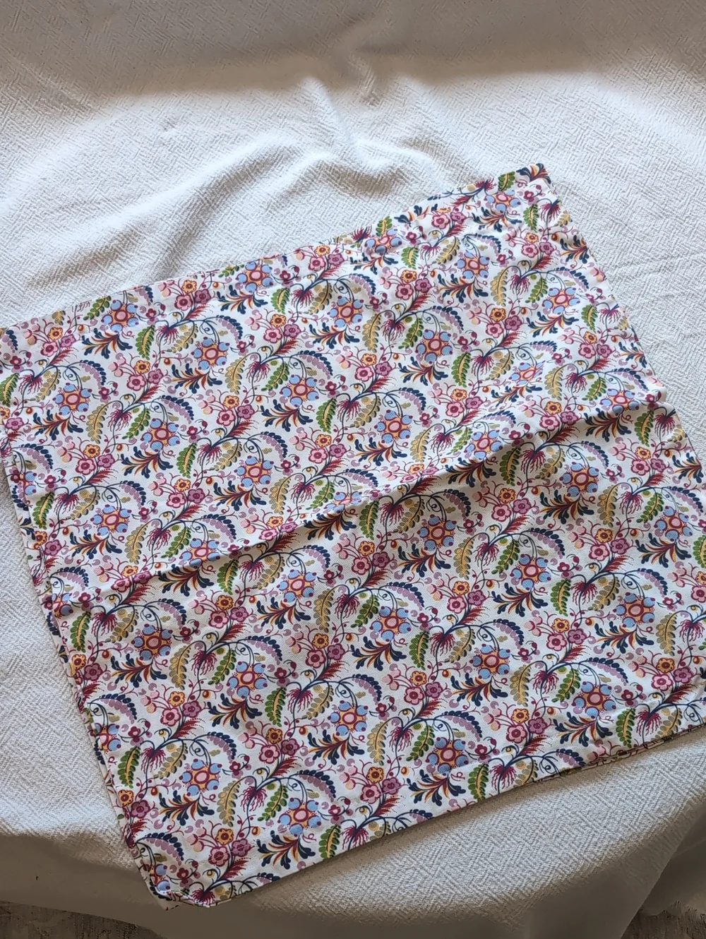 IKEA Two Cushion Covers Floral Cotton Pink 20x20 Alvine Gava